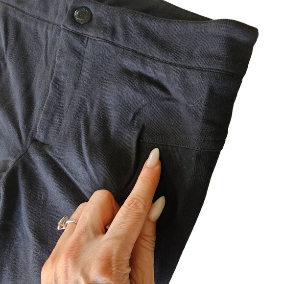 Vince Women's Black Knit Legging Pants Seam Detail size 8 - Picture 11 of 15